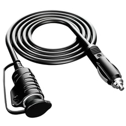 Avizar Rallonge Allume-Cigare 12-24V en Cuivre Pur 15A 3.6m mâle vers femelle Noir