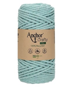 Corde de Coton Recyclé Macramé Anchor Crafty Fine - 250gr - Anchor 117 Bleu clair