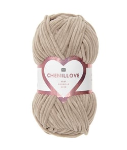 Découvrez le Confort et la Douceur de la Pelote Velours Creative Chenillove 100GR de Rico Design 11 Marron Beige