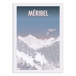 Affiche 50x70 cm - Méribel - Turo