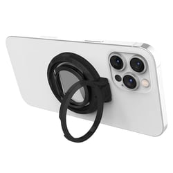 STM Anneau MagSafe pour iPhone avec Support Escamotable et Ouvre-Bouteille Noir