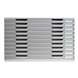 Module de classement Modulo Office 10 tiroirs A3 - Granit - Exacompta