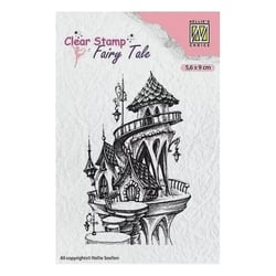 Tampon transparent scrapbooking Nellie's choice CHATEAU AU PRINTEMPS 010