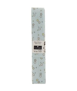 Biais en coton motif Etoiles 1,5m x 20mm - Passion Rubans Bleu Ciel