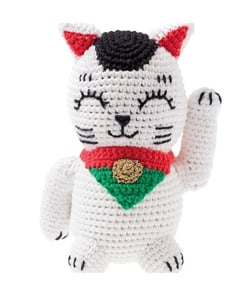 Kit Ricorumi à crocheter Lucky Cat - Rico Design Blanc