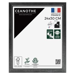 Cadre photo Perle noir 24x30 cm