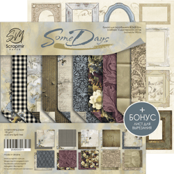 10 Papiers scrapbooking 30 x 30 cm album faire part carte Scrapmir SOME DAYS
