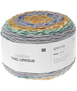 Pelote de laine à tricoter Creative Chic Unique - 200GR - Rico Design 21 Multicolore Style