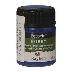 Peinture tous usages, bleu azur, flacon 15 ml
