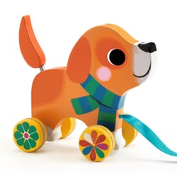 Lou Le petit chien a tirer en bois - Djeco