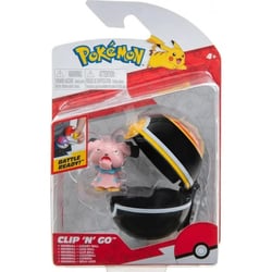 Pokemon clip 'n' go : snubbull et sa luxe ball - luxeball - figurine - bandai - 37944
