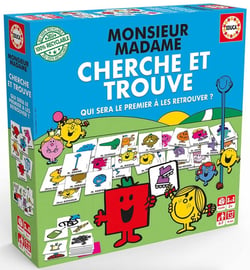 Cherche et trouve Monsieur Madame - Educa Borras - Bleu