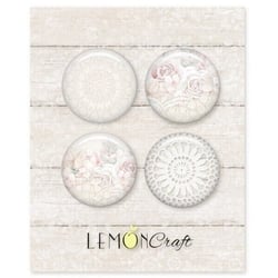 4 badges métal décoration embelissement scrapbooking Lemoncraft LIMEN STORY 321
