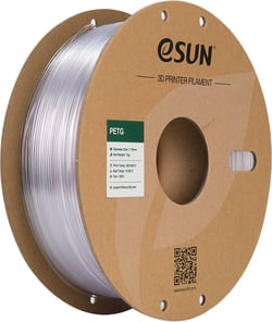 Filament PETG eSun - Transparent Naturel - 1,75 mm - 1 kg