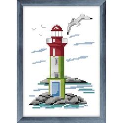 LUC - Kit à broder au point de croix Le phare