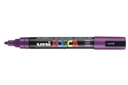 Lot de 6 Marqueurs pointe conique moyenne POSCA PC5M 1,8 - 2,5mm Violet POSCA