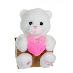 Peluche - Les p'tits lovers ourson rose - 14 cm