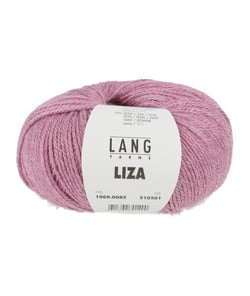 Pelote de laine et soie à tricoter Liza - Lang Yarns 85 Rose