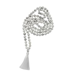 Mala en Howlite Blanche 108 perles - Omsaé
