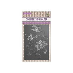 Embossing folder classeur de gaufrage 10,5 x 14,8 cm EXOTIC FLOWER 27
