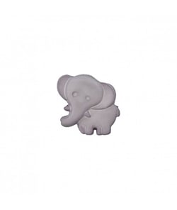 Carte de 3 boutons Eléphant à queue 19mm - Prym Gris (GRIS CLAIR)