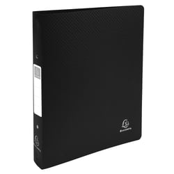 Classeur 2 anneaux 30mm polypropylène OPAK rigide 10/10e - A4 Maxi. - Noir - x 10 - Exacompta