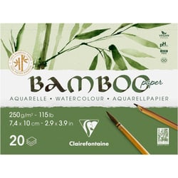 Bloc - Aquarelle - 7,4x10cm - 20 feuilles - Clairefontaine - Bamboo