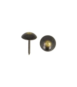 Clous tapissiers - 50 pièces noir/centre or 12mm