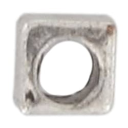 MégaCréa - Perle métal cube 4x4 mm Argenté (lot de 10)