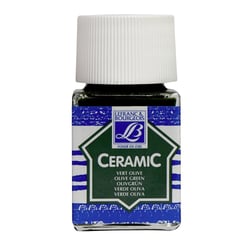 Peinture pour céramique - Vert olive - Lefranc Bourgeois - Flacon de 50ml