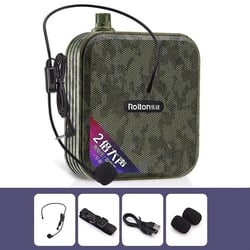 Amplificateur Bluetooth Puissant Avec Microphone Sans Fil Pour Son Clair Vert YONIS