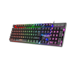 Clavier semi-mécanique - Filaire - Rétroéclairé - AZERTY - Anti-ghosting - Spirit of Gamer - PRO K1