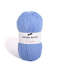 Fil à tricoter ORIENT - Cheval Blanc 15 Bleuet
