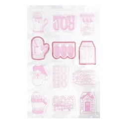 Dies de découpe et tampons transparents Noël - 15 pièces - We R Makers