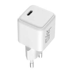 Jaym Chargeur Secteur USB-C 35W PD / PPS Compact GaN Charge Rapide Blanc