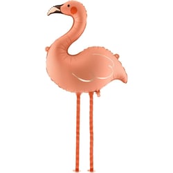 Ballon Aluminium Debout Flamant Rose   67 cm