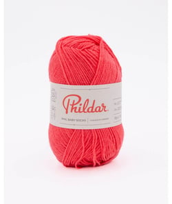 Pelote de Laine Mérino Phil Baby & Socks - Chaleur et Douceur pour Petits Pieds Rose Corail