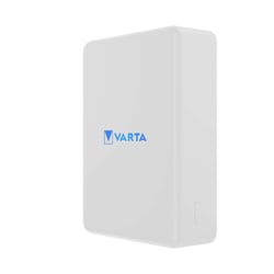 Varta PowerBank Magnétique 10000mAh Charge Sans Fil Qi avec 2 Ports USB-C Blanc