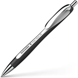 Stylo à bille - Encre bleue - Pointe large - Corps blanc/noir - Rétractable - Schneider Slider Rave