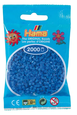 2 000 perles mini (petites perles Ø2,5 mm) bleu