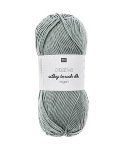 Fil à tricoter Creative Silky Touch Dk Vegan - 100gr - Rico Design 007 Bleu Patine