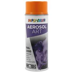 Spray de peinture - Jaune orange - RAL 2000 - Satiné - Tous supports - Aérosol Art