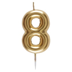 Bougie Or - Chiffre 8