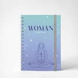 Carnet de Yoga Woman Blue