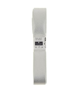 Biais en simili cuir 1,5m x 20mm - Passion Rubans Argent