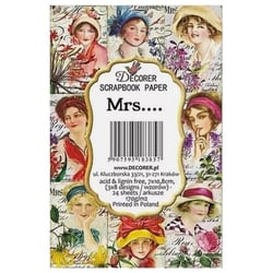 24 mini papiers fantaisis image 7 x 10,8 cm DECORER MRS…