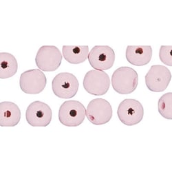 Perle en bois Rose Ronde Ø 12 mm 32 pièces