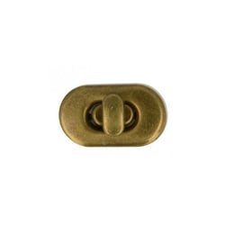 Fermoir tourniquet pour sac couleur or antique 2,1cm
