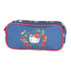 Trousse scolaire Hello Kitty – Bleu/Rouge – STRAWBERRY – 2 compartiments