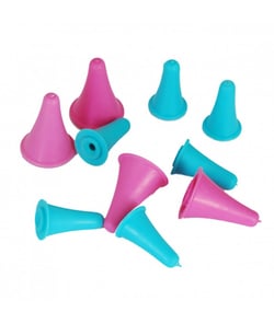 4 Protèges pointes pour aiguilles 2 à 10 - Knitpro 10 Multicolore